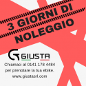 NOLEGGIO E-BIKE 3 GIORNI